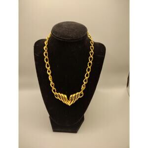 Napier Gold-Tone V Necklace 18"